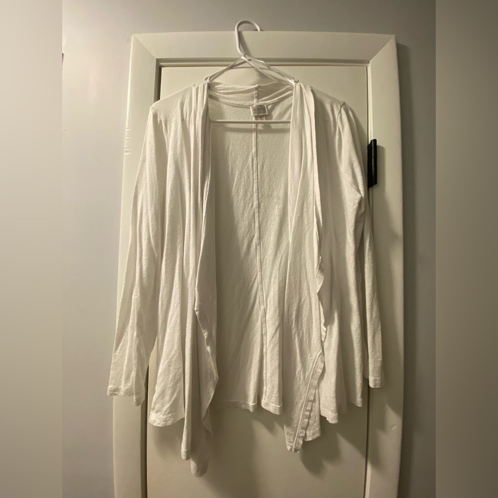 Cupio Long Sleeve Thin White Sweater